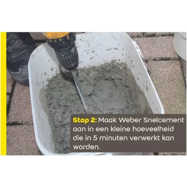 Weber Snelcement Reparatiemortel 4 kg - Reparatiemiddelen